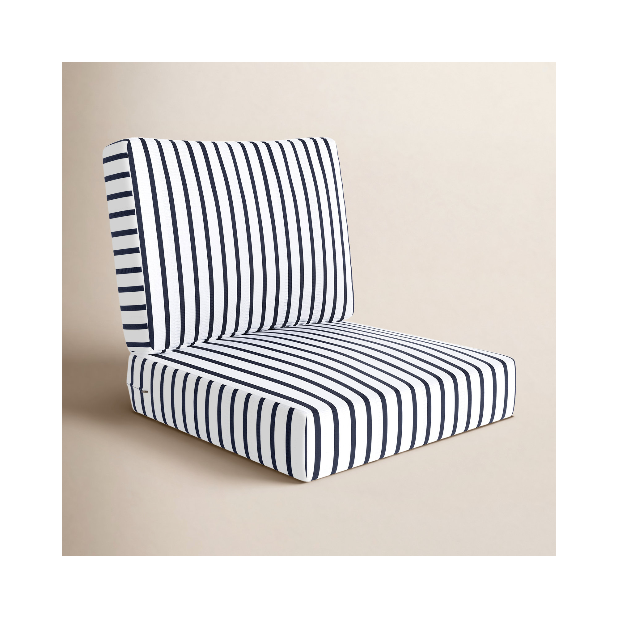 Amala Indoor/Outdoor Sunbrella® Cushion, 24" W x 5" D, Sunbrella Lido Indigo