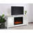 Naite TV Stand for TVs up to 55" with Fireplace Included