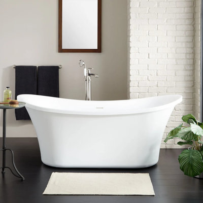 Signature Hardware 67" Kepler Acrylic Freestanding Tub