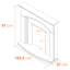 Truro Adam 48.5 cm W Electric Fireplace with 6824.28 BTU