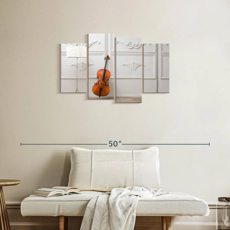 Cello and  stand Abarca, H 22 po x l 36 po