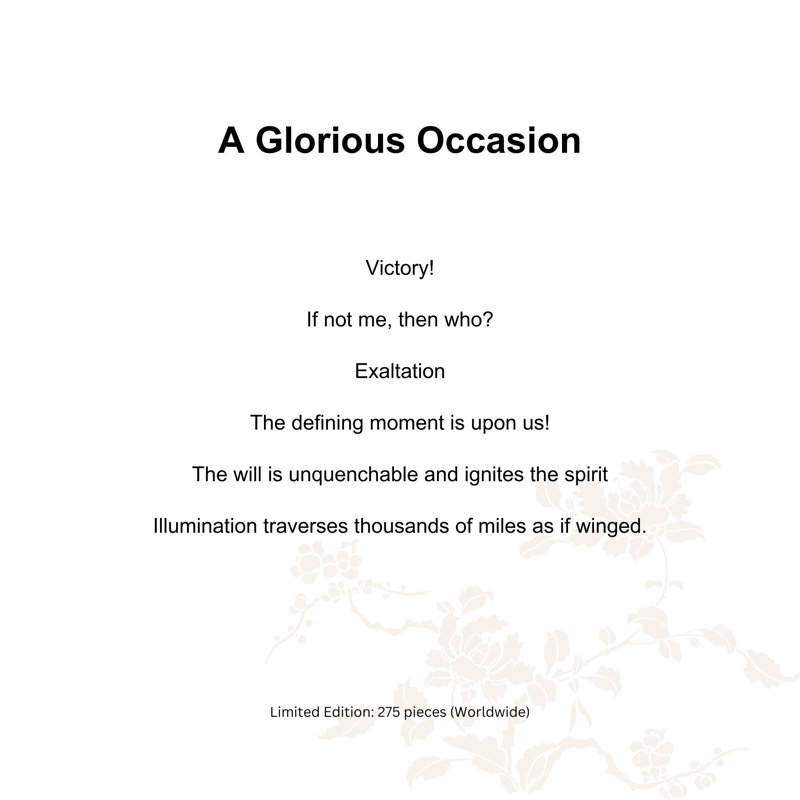 A Glorious Occasion
