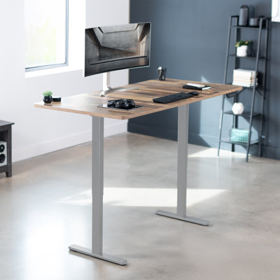 Vivo Dual Motor 71" X 30" Standing Desk, 1-Piece Black Top