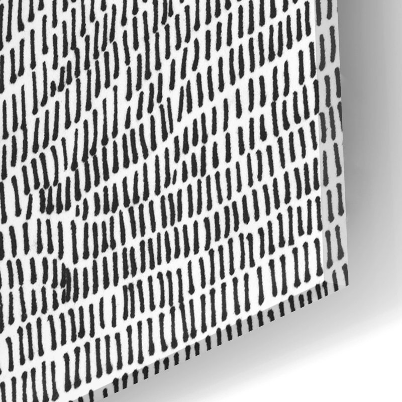 «Black & White Abstract II» par Regina Moore, H 24 po x l 16 po x P 0,2 po