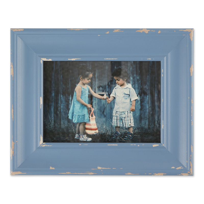 Cadre photo simple Backsten, Bleu, 5" x 7"