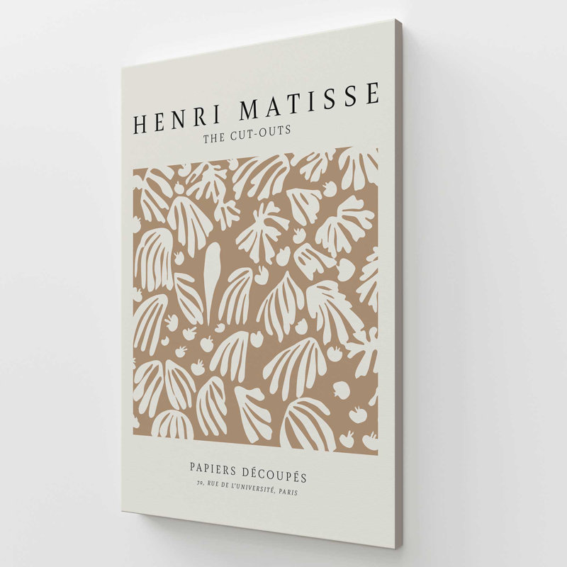 La perruche et la sirène de Matisse, Toile tendue, H 60 po x l 40 po x P 1,25 po