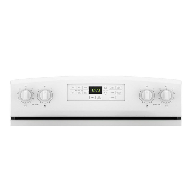 4.8 Cu. Ft. Self Cleaning 4 Burner Element Electric Range, White