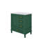 Meuble-lavabo autoportant de 30 po avec lavabo en céramique, porte à fermeture douce et 3 tiroirs-1297204501