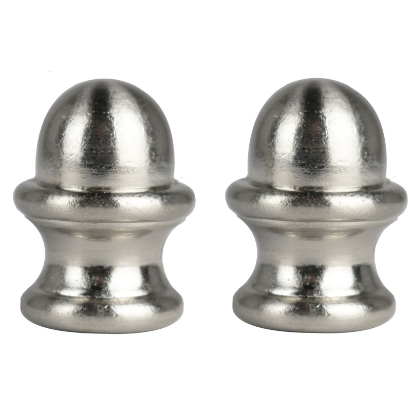 Difo Lamp Finial, Brushed Nickel