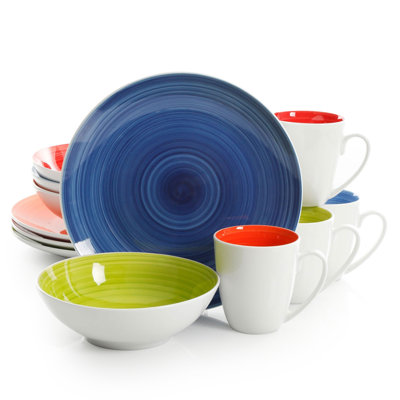 Alerich Piece Ceramic Dinnerware Set - Service for 4