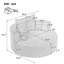 Fauteuil pivotant avec coussins amovibles Accent