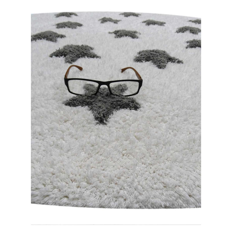 Crown Handwoven Cotton Grey/Black Rug