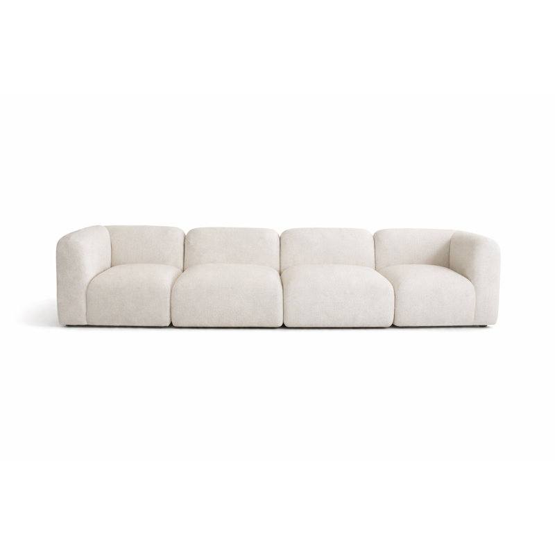Canapé modulaire Deep Gather (nuage), Fauteuil sans accoudoir, Crème