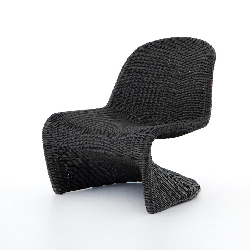 Portia Outdoor Dining Chair, Black