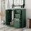 Ensemble de meuble-lavabo moderne avec lavabo en céramique, meuble de rangement pour salle de bain, meuble-lavabo autoportant avec 3 tiroirs et portes à fermeture douce