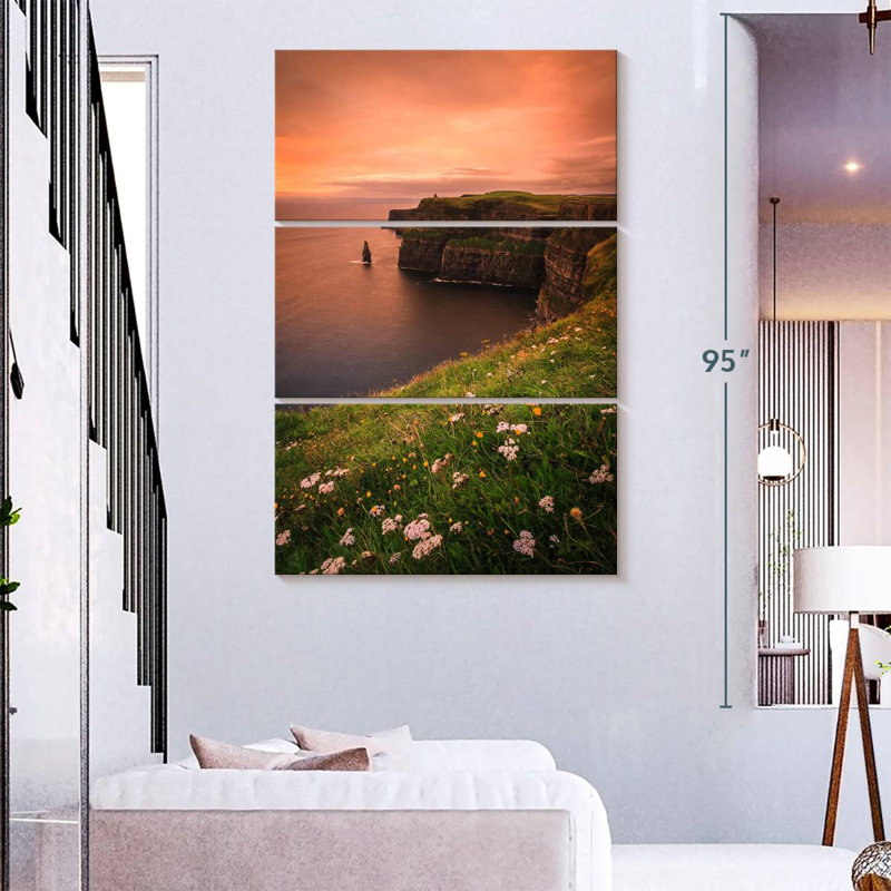 Falaises irlandaises de Nicci, H 74 po x l 48 po