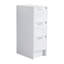 Ensemble de meuble-lavabo autoportant 72 po, 4 armoires de rangement et 2 armoires murales, portes et tiroirs à fermeture en douceur, blanc brillant, contreplaqué (KD-Packing)