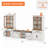 Laziza Farmhouse Entertainment Center With Bookshelf For Tvs Up To 75",Mid Century Modern TV Stand With 73"H Tall 5-Tier Bookcase With Open Storage And Barn Doors For Living Room,Bedroom,-114287891-123627537