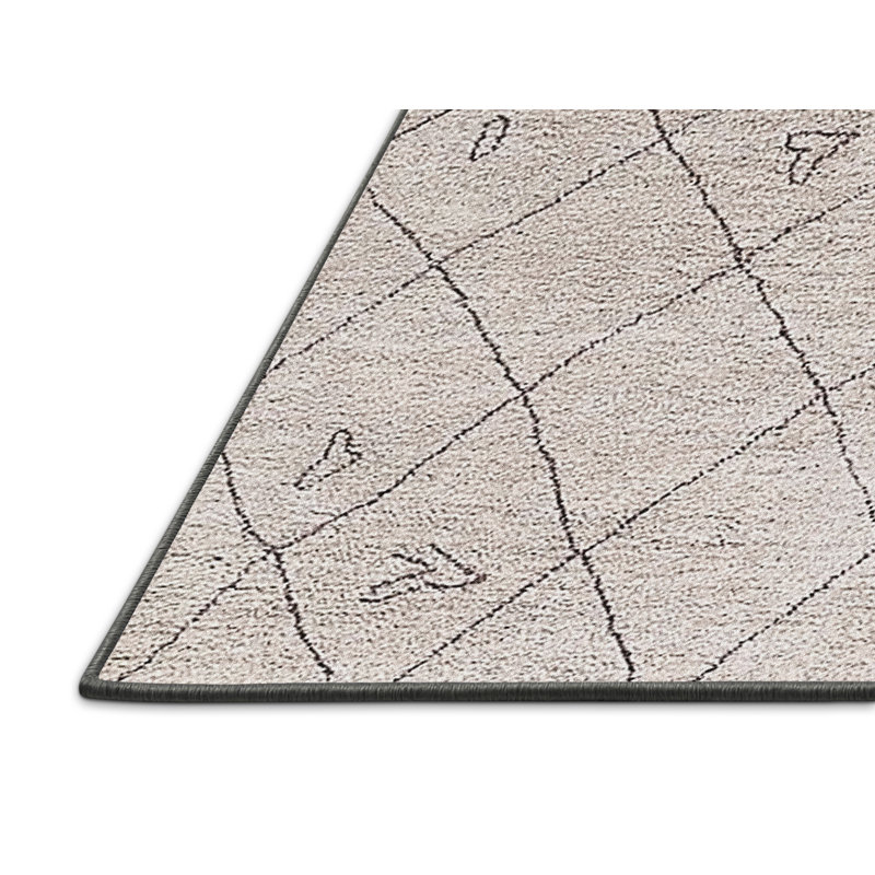 Tapis beige Boulware, Rectangle 5 pi x 7 pi