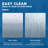 - W x 76'' H Single Added Door Frameless Shower Door with Easy Clean-69835212