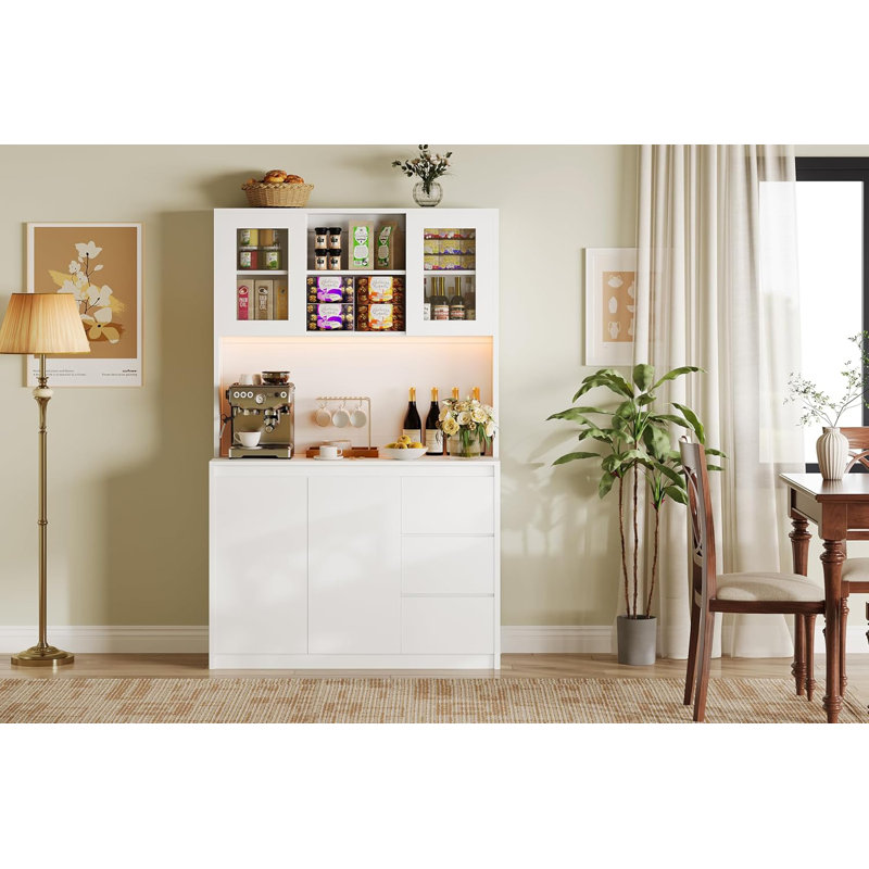 70.1cm Kitchen Pantry, White