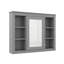 Armoire à pharmacie murale 35 po x 27,5 po avec miroir et 6 tablettes ouvertes-1963109397