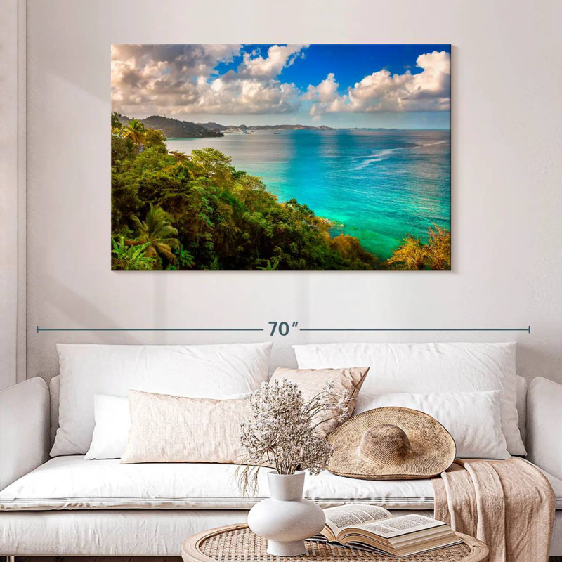 Gillard Grenada Island Bay, H 32 po x l 48 po