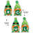 12 Piece St. Patrick's Day Gnome Garden Stake Set