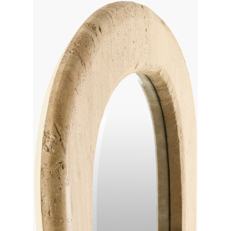 Roman Mirror, Tan, Stone