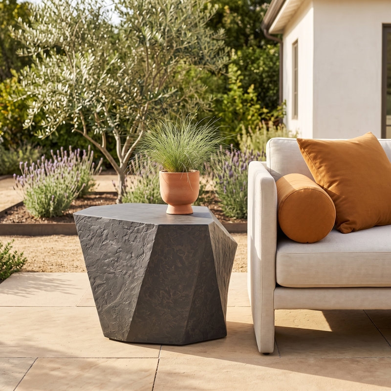 Halvorson Slate Outdoor Side Table