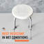 Chaise de douche pour douche intérieure, tabouret de douche à hauteur réglable