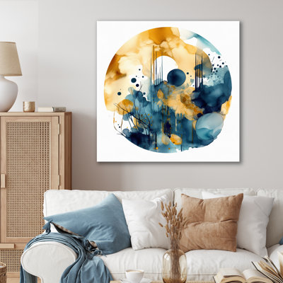 «Blue and Yellow Liquids I», reproduction sur toile