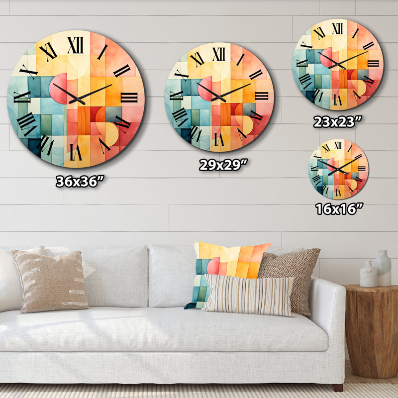 Horloge murale «Cubism Experiment with Minimalist II», Grand