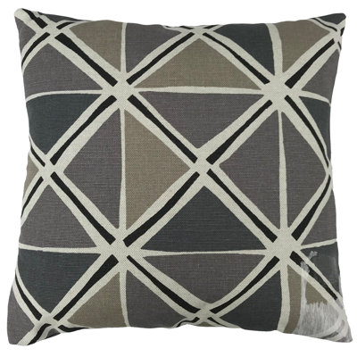 Indiya Geometric Cotton Blend Reversible Throw Pillow