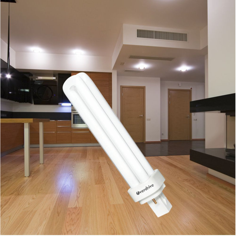 Ampoule fluorescente compacte de 18 watts (CFL), ampoule à intensité variable, culot blanc chaud Gx23-2, 3 500K