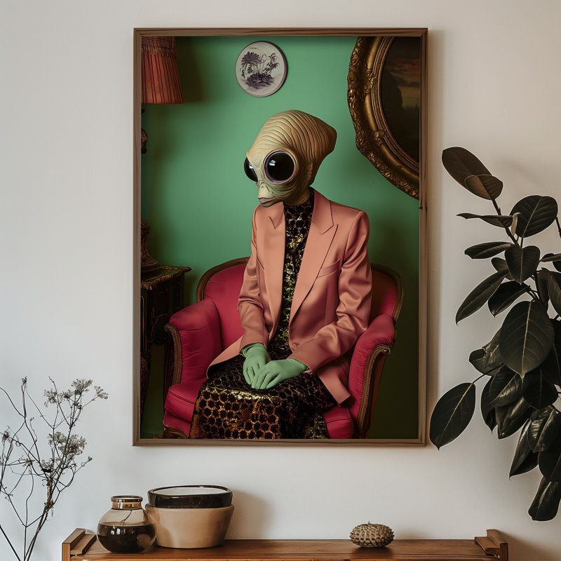 Élégante peinture décorative en panneau de fibres à densité moyenne, 13,8 x 18,5 x 0,1 pouces | 100% panneau de fibres à densité moyenne avec épaisseur de 3 mm, cadre 100% bois de pin | Œuvre d'art imprimée aux UV pour une décoration élégante, parfaite pour le salon ou le bureau