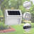 Silver Solar Powered Integrated LED Step Light Kit