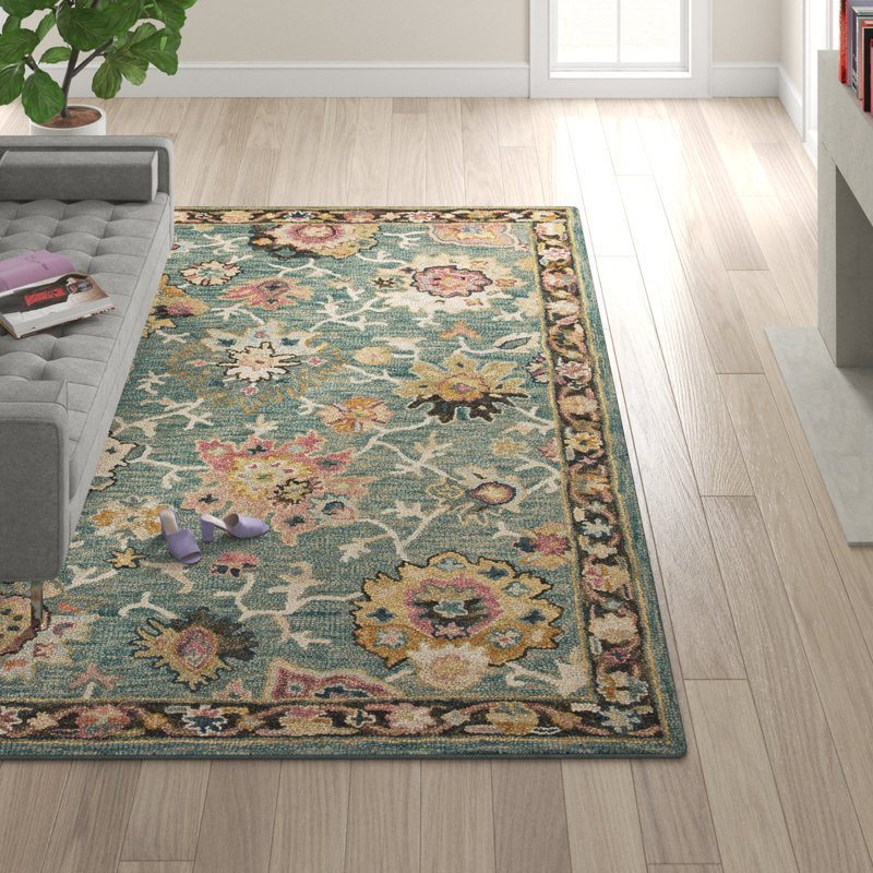 Kraker Wool Oriental Indoor Rug, Round 5'