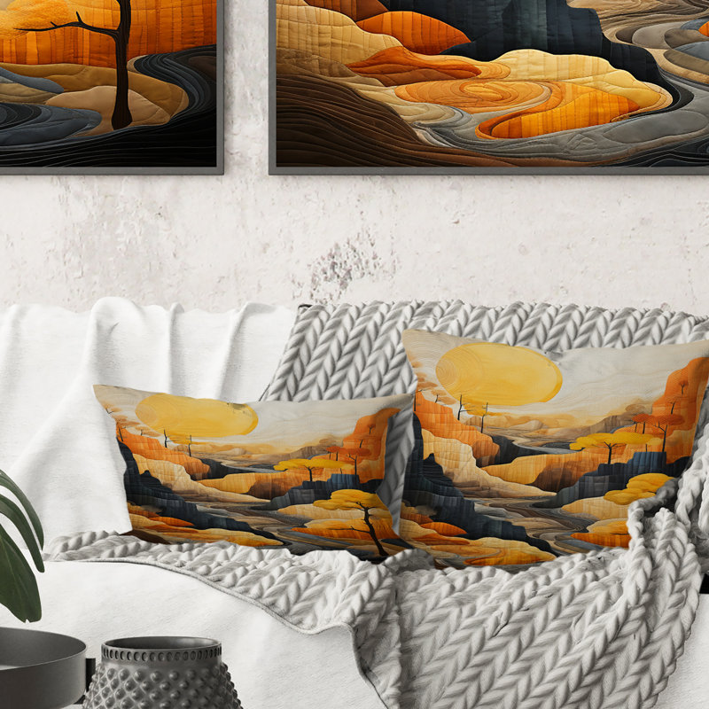 Coussin Bold Landscape Canyon Desert