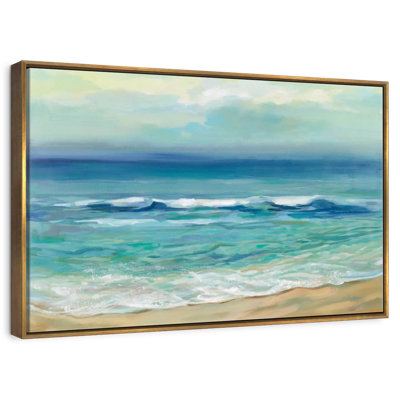 Lever de soleil au bord de la mer serein