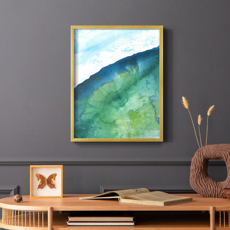 New Air II Framed Print - Solid Wood, 20" H x 16" W
