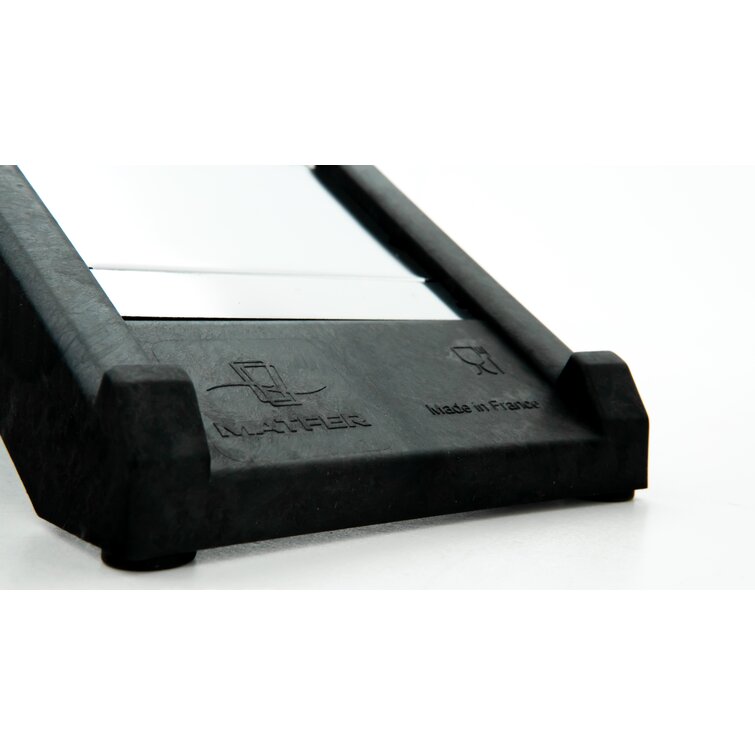 Matfer Bourgeat Black Plastic Mandoline Vegetable Slicer With Safety Guard  - 15 1/2L x 5 1/4W