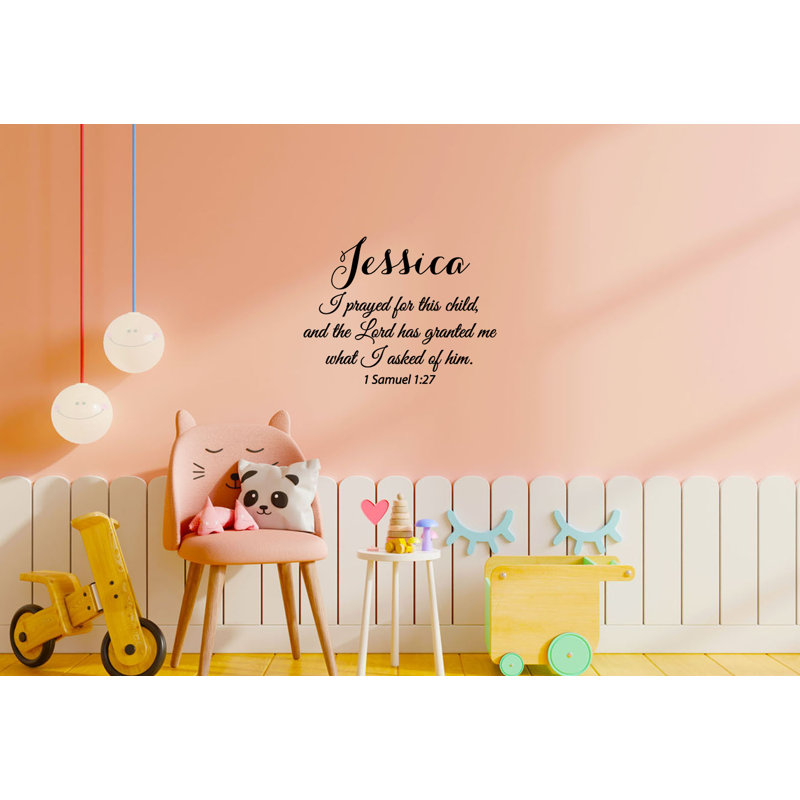 Text & Numbers Non-Wall Damaging Wall Decal