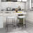 Jillie 27.2" Counter Stool with Saddle Seat Modern Backless Barstool Upholstered Cafe Chair
