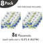 Ensemble de 8 napperons East Urban Home
