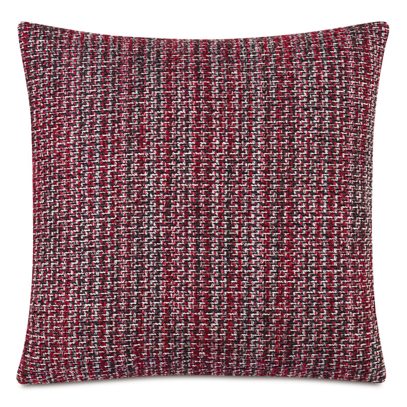 Coussin décoratif en tweed Bishop, Carré