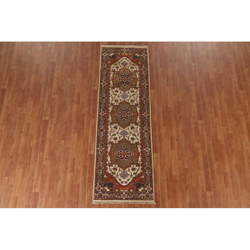 Tapis de couloir oriental ivoire 3x8