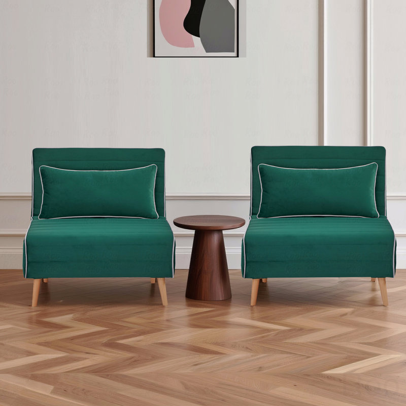 Canapé-lit Modern Velvet, Vert