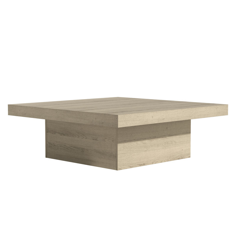 Caomhan Block Coffee Table, Chêne d'Oslo, 12.2" H x 35.4" L x 35.4" W