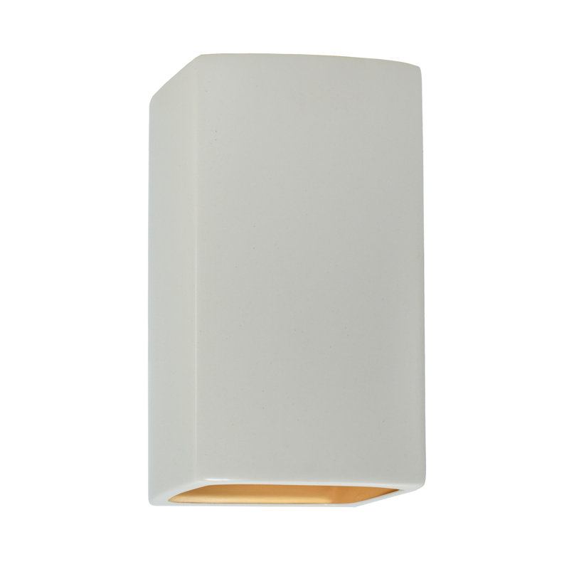 Tenny Outdoor Flush Mount, Matte White/Champagne Gold, Non Bulb
